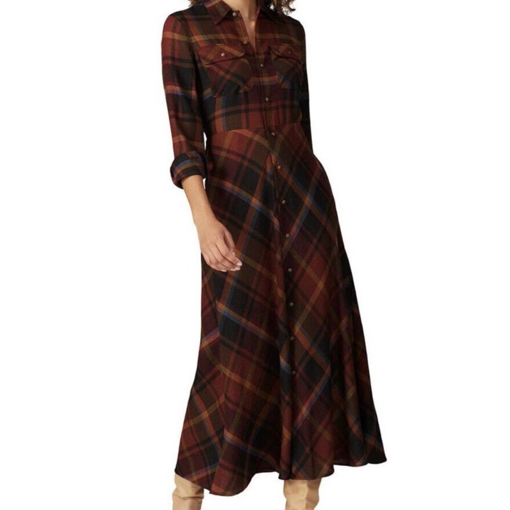 POLO RALPH LAUREN LONG SLEEVE DRESS - SIZE 8. RETAILS FOR $395